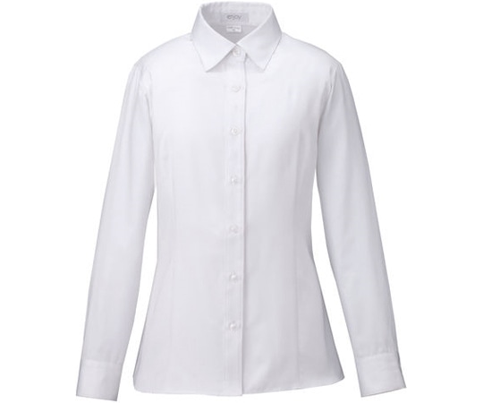 カーシーカシマ ENJOY 長袖シャツブラウス FINE KERSEY ホワイト 7号 EWB592 1枚（ご注文単位1枚）【直送品】