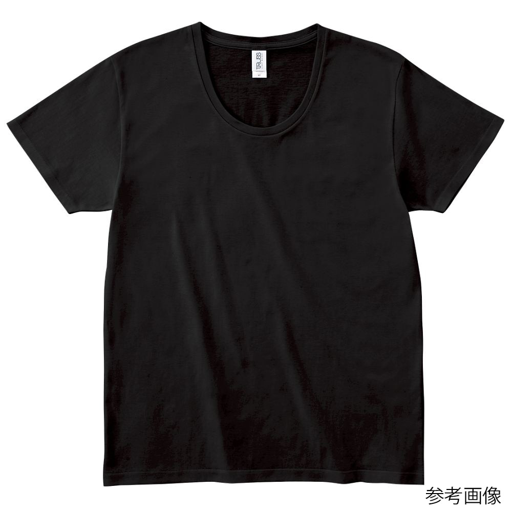 フェリック スリムフィットUネックTシャツ ブラック M SFU114-SBK-M 1枚（ご注文単位1枚）【直送品】