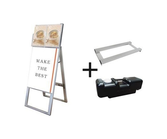 常磐精工 カタログケーススタンド看板 Dタイプ A2片面 ウエイトアーム・水タンクセット KCSKD-A2K-3SET 1個（ご注文単位1個）【直送品】