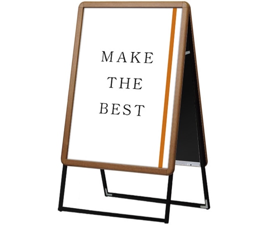 常磐精工 ポスターグリップスタンド看板 屋内用 A1 両面 木目 PGSK-A1RM 1台（ご注文単位1台）【直送品】