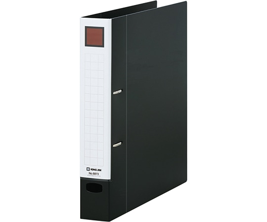 キングジム レバーリングファイル Dタイプ 黒 6873 1冊(ご注文単位1冊)【直送品】