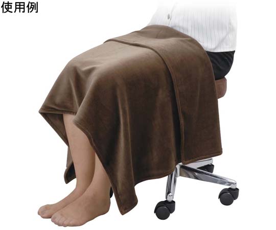 CML CKL ベロア 膝掛け ブラウン V011901 1枚（ご注文単位1枚）【直送品】