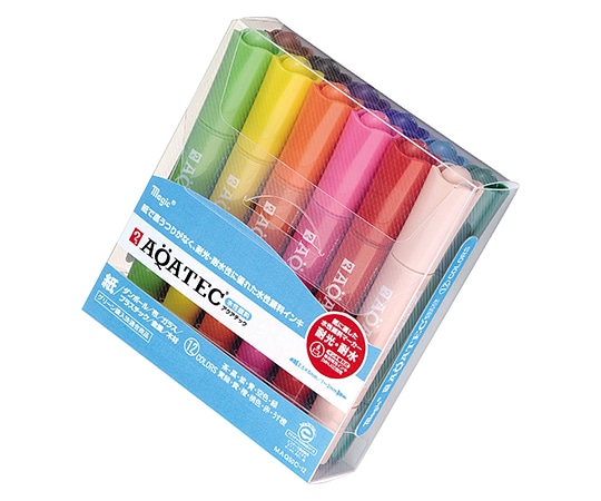寺西化学 マジック アクアテック 12色セット MAQ50C-12 1セット(ご注文単位1セット)【直送品】