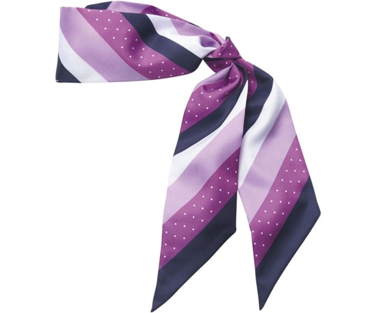 カーシーカシマ ENJOY スカーフ リボン 付属ループ付 パープル EAZ390 1枚（ご注文単位1枚）【直送品】