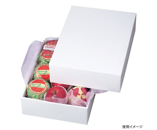 ヤマニパッケージ 青果用贈答箱 ホワイト7 30枚 LTO-7 1ケース(ご注文単位1ケース)【直送品】