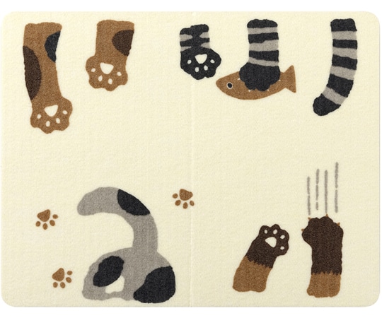 サンコー(生活用品) ペット用ランチョンマット 猫柄 KX-33 1袋（ご注文単位1袋）【直送品】