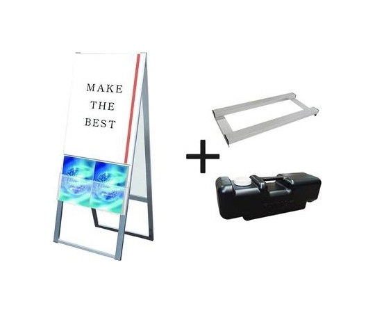 常磐精工 カタログケーススタンド看板 Uタイプ B2両面 ウエイトアーム・水タンクセット KCSKU-B2R-3SET 1個(ご注文単位1個)【直送品】