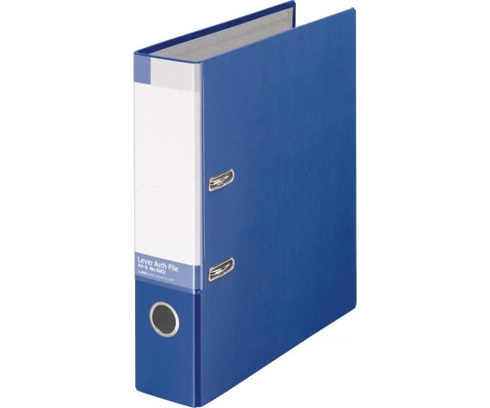 ライオン事務器 レバーアーチファイル 青 No.1083A4S 1冊(ご注文単位1冊)【直送品】