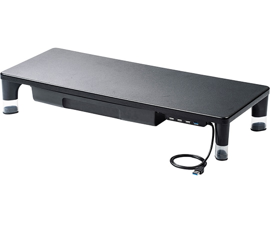 サンワサプライ USBハブ 引出し付机上ラック MR-LC805BK 1台(ご注文単位1台)【直送品】