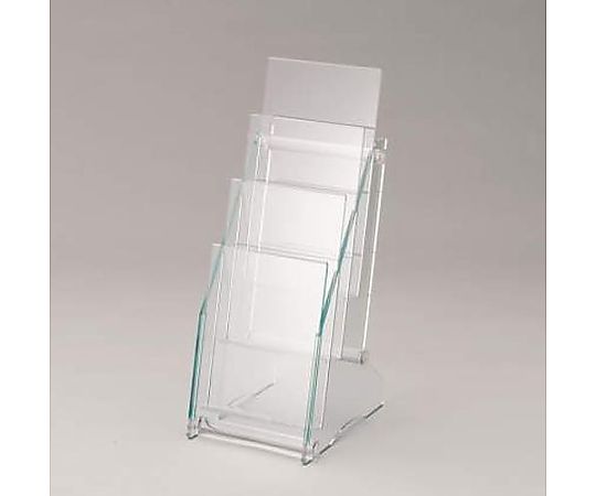 ライオン事務器 135x173x342mm パンフレットスタンド(A4判3つ折) EA954LB-63 1個(ご注文単位1個)【直送品】
