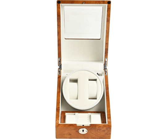 Es'prima 木製2連ワインディングマシーン 薄木目 LU2223001RW 1個（ご注文単位1個）【直送品】