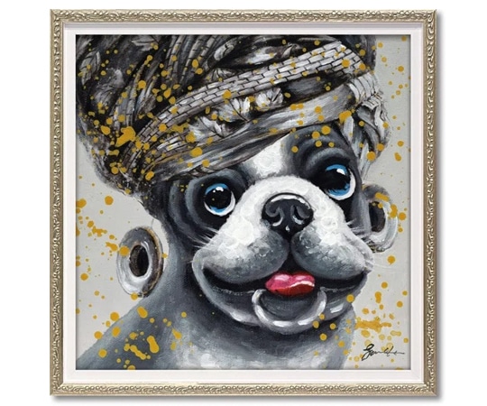 ユーパワー オイル ペイント アート｢エスニック ドッグ(Sサイズ)｣ OP-07070 1個（ご注文単位1個）【直送品】