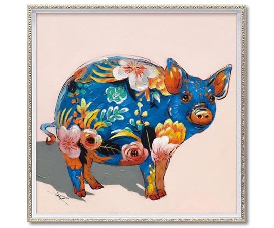 ユーパワー オイル ペイント アート｢ペイント ピッグ(Mサイズ)｣ OP-18046 1個（ご注文単位1個）【直送品】