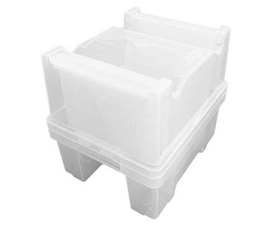 アズワン 6インチウェハ 搬送用ケース クリーンパック無 1箱(25枚×10ケース入) 1箱 (ご注文単位1箱)【直送品】