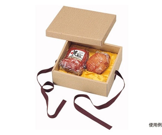 ヤマニパッケージ 贈答箱 ナチュラルBOX16号ヒモ付・布付 100枚 16-19B 1ケース（ご注文単位1ケース）【直送品】