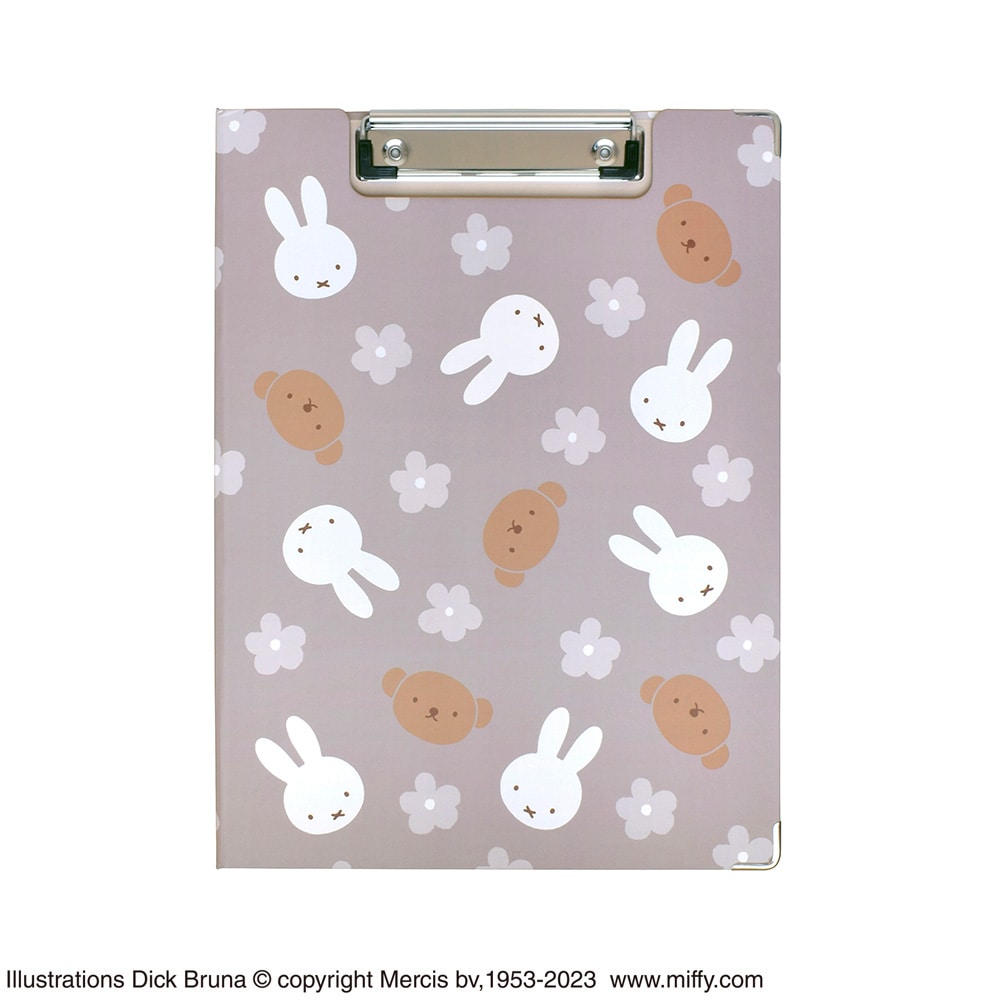 セントレディス ディック・ブルーナ クリップボード ミッフィー&ボリス グレージュ ST-ZMF0054 1冊(ご注文単位1冊)【直送品】