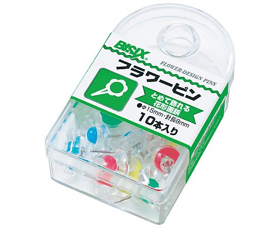 ミツヤ フラワーピン 透明 10本×5箱入 BX1-10-T 1ケース（ご注文単位1ケース）【直送品】