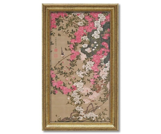 ユーパワー 伊藤 若冲｢薔薇小禽図｣ JI-07506 1個（ご注文単位1個）【直送品】