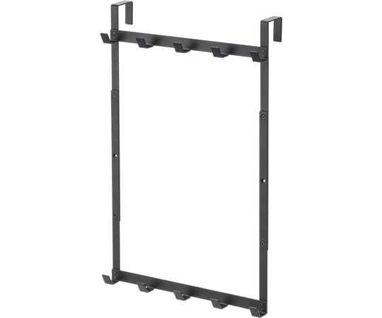 山崎実業 高さ調節ドアハンガー スマート ブラック 4893 1個（ご注文単位1個）【直送品】