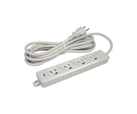 明工社 横形OA用抜け止め接地タップ4コ口 MR7904TJ1 1個(ご注文単位1個)【直送品】