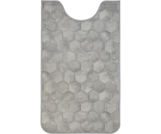 三愛繊維 拭けるマットシリーズ ハニカムストーン トイレマット 600×1000mm(ロング)  1個(ご注文単位1個)【直送品】