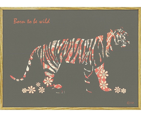 ユーパワー アニマルシルエット アート｢タイガーM｣ YP-03543 1個（ご注文単位1個）【直送品】