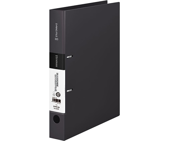 キングジム シンプリーズ Dリングファイル 黒 652SP 1冊(ご注文単位1冊)【直送品】