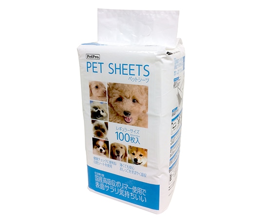 ペットプロジャパン ペットプロ ペットシーツ レギュラーサイズ 100枚  1袋（ご注文単位1袋）【直送品】