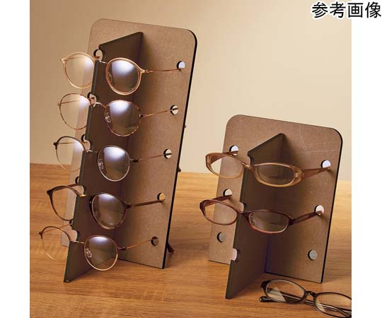 アズワン 木製組立式メガネディスプレイ 3本用 61-798-43-1 1個（ご注文単位1個）【直送品】