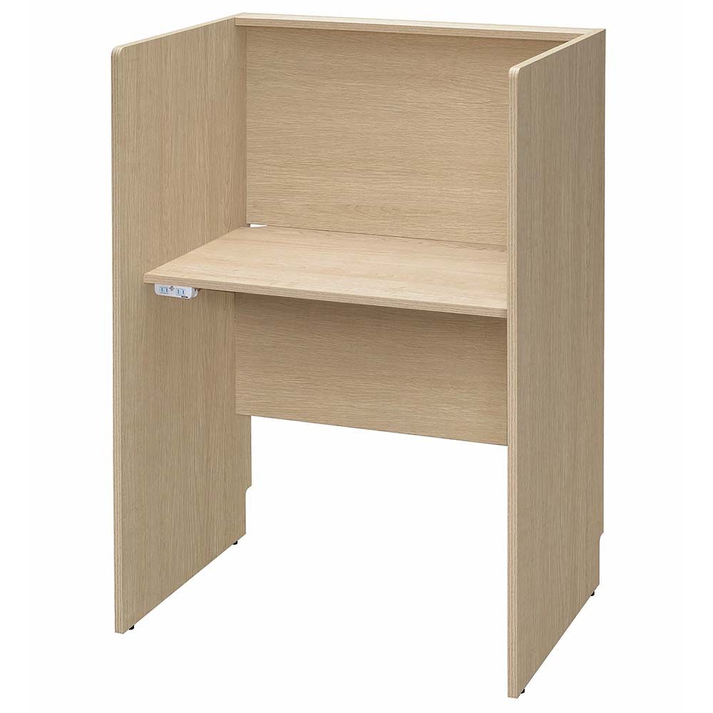 アール・エフ・ヤマカワ RFPCブース2 W800×D600 基本 ナチュラルⅡ 2ヶ口コンセント付き RFPCB2-8060NA2-NC 1台(ご注文単位1台)【直送品】