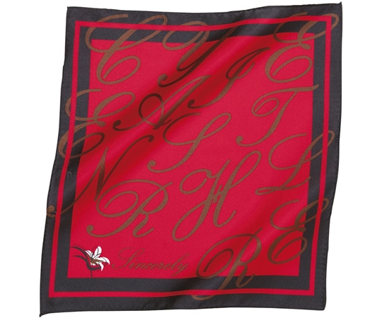 カーシーカシマ ENJOY ミニスカーフ レッド EAZ540 1枚（ご注文単位1枚）【直送品】