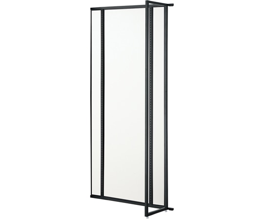 アズワン UR壁面タイプ W90×H210cm【 連結】【 ブラック枠×ホワイトパネル】 61-14-8-3 1セット（ご注文単位1セット）【直送品】