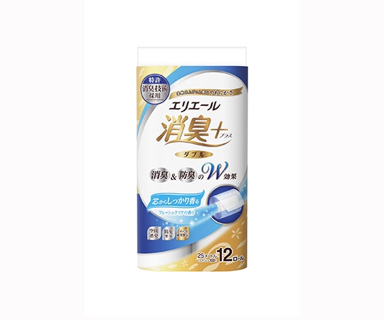 エリエール(大王製紙) エリエール消臭+トイレットティシューフレッシュクリアの香り(ダブル)1ケース(12ロール×6パック) 20823582 1ケース(ご注文単位1ケース)【直送品】