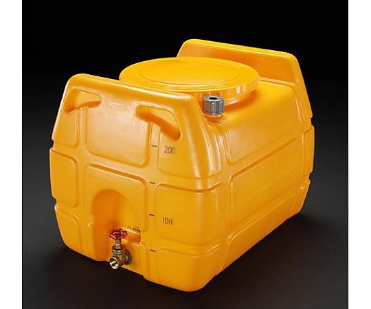 エスコ 500L ポリエチレン給水容器(バルブ付) EA991AB-4 1個(ご注文単位1個)【直送品】