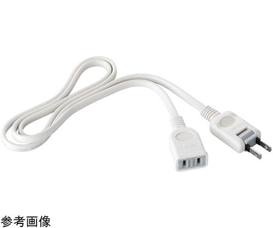 BUFFALO 電源延長ケーブル 1m ホワイト BSTAPEX10WH 1台(ご注文単位1台)【直送品】