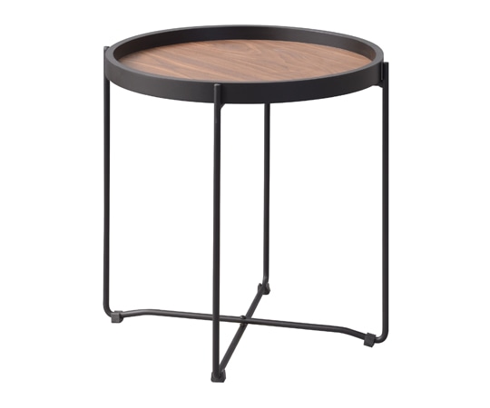 東谷 ラウンド トレーテーブル S ブラウン CIR-501BR 1個（ご注文単位1個）【直送品】