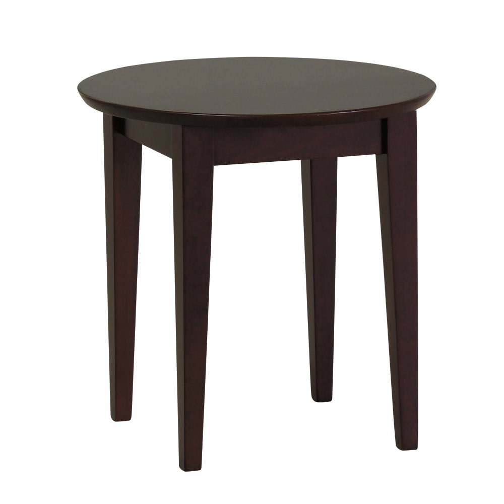 貞苅椅子製作所 丸型ローテーブル ブラウン TC-50ファイBR 1個（ご注文単位1個）【直送品】