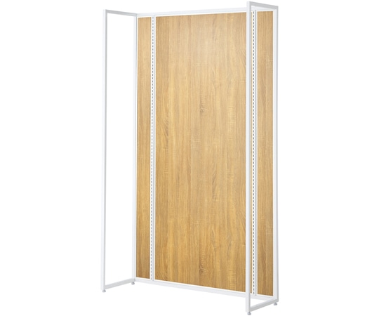 アズワン UR壁面タイプ W120×H210cm 【本体 】【ホワイト枠×ラスティック柄パネル】 61-14-1-5 1セット（ご注文単位1セット）【直送品】