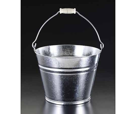 エスコ 10L バケツ(スチール製) EA991PD-6S 1個(ご注文単位1個)【直送品】