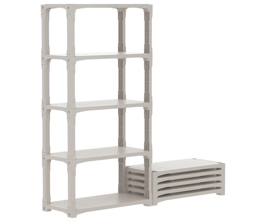 サンコー(三甲) TLプラスチック棚 9045A グレー 80693101GL804 1台(ご注文単位1台)【直送品】