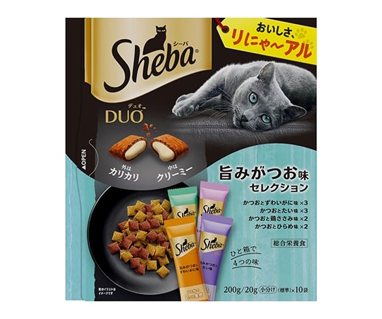 マースジャパンリミテッド シーバ デュオ 旨みがつお味セレクション 200g SD13 1個（ご注文単位1個）【直送品】
