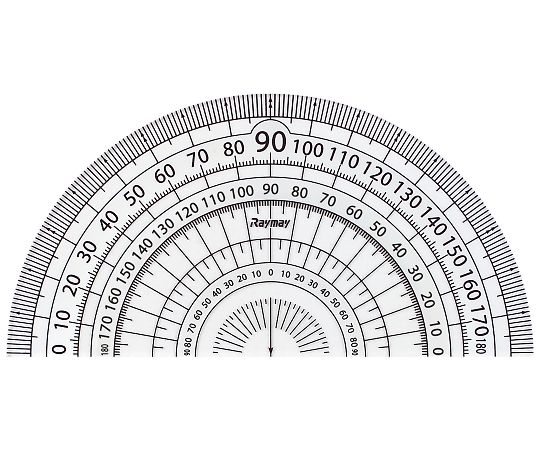 レイメイ藤井 白黒分度器 ホワイト APJ151W 1本(ご注文単位1本)【直送品】