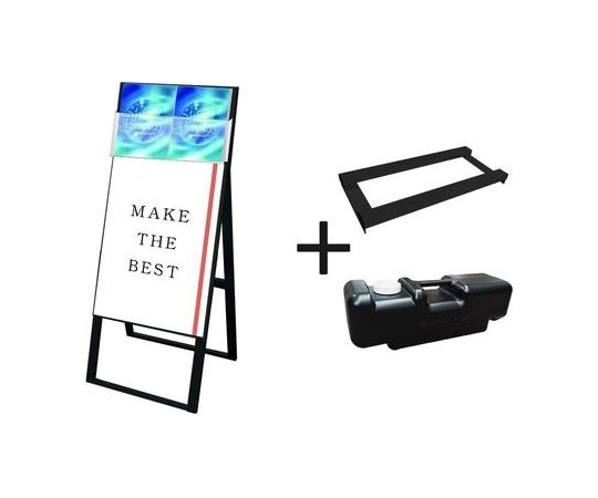 常磐精工 ブラックカタログケーススタンド看板 Dタイプ B2片面 ウエイトアーム・水タンクセット BKCSKD-B2K-3SET 1個（ご注文単位1個）【直送品】