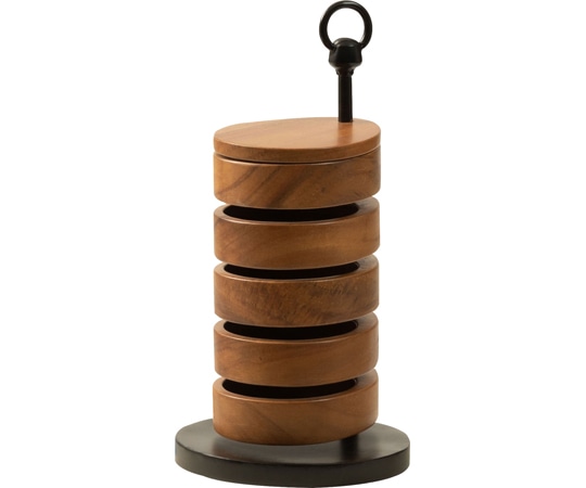 東谷 卓上ケース ラウンド ブラウン GUY-920A 1個（ご注文単位1個）【直送品】