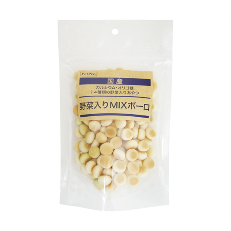 ペットプロジャパン ペットプロ 国産おやつ 野菜入りMIXボーロ 80g  1個（ご注文単位1個）【直送品】