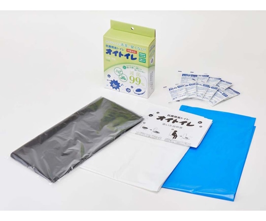 アズワン 抗菌簡易トイレ オイトイレ 10回分×20箱入 WPB-OT-010 1ケース(ご注文単位1ケース)【直送品】