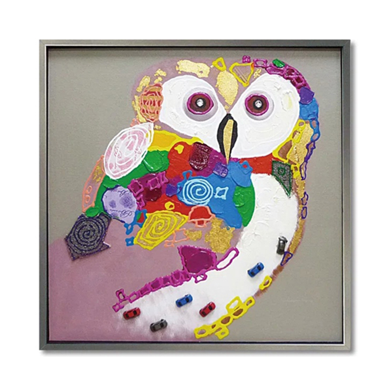 ユーパワー オイル ペイント アート｢カラフル オウル｣ OP-25031 1個（ご注文単位1個）【直送品】