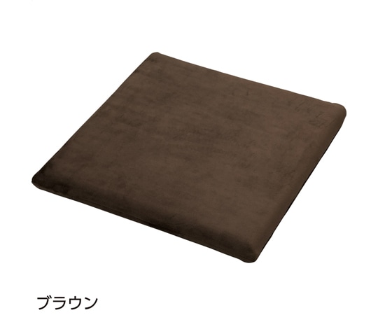 ケアファッション もちとろん シートクッション ブラウン 40×40×4cm 98124 1枚（ご注文単位1枚）【直送品】