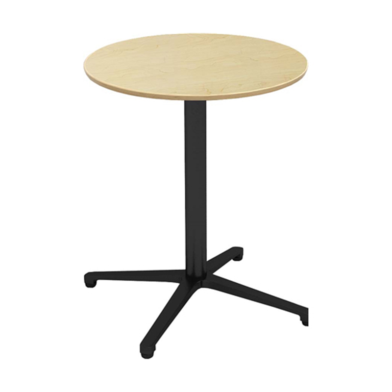 Y2K カフェテーブル 60cm 丸 アルミX脚ブラック ナチュラル  1個（ご注文単位1個）【直送品】