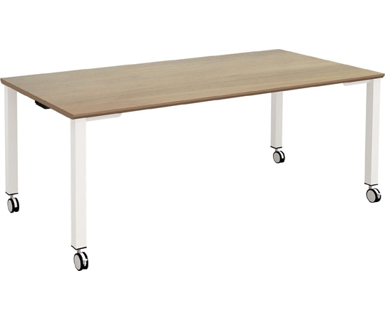 Y2K TASテーブル キャスター仕様 1890 ライトブラウン/ホワイト  1台(ご注文単位1台)【直送品】